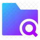 Busqueda De Carpetas Icono
