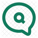 Búsqueda de chat de burbuja  Icono