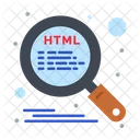 Búsqueda de código html  Icono