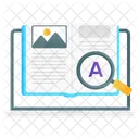 Busqueda De Contenido Busqueda De Palabras Clave Busqueda De Datos Icono