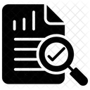 Busqueda De Datos Analisis De Documentos Analisis De Informes Icono