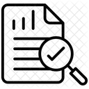 Busqueda De Datos Analisis De Documentos Analisis De Informes Icono
