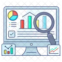 Analisis De Datos Busqueda De Datos Analisis Analitico Icono