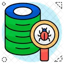 Buscar Virus De Datos Encontrar Virus De Datos Mirar Virus De Datos Icono