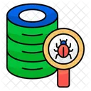Buscar Virus De Datos Encontrar Virus De Datos Mirar Virus De Datos Icono