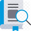 Libro Busqueda Lupa Icono