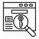 Busqueda De Palabras Clave Icono