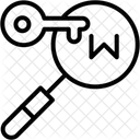 Busqueda De Palabras Clave Icono