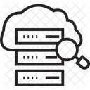 Busqueda De Servidor Lupa Servidor De Red Icono