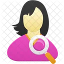 Búsqueda de usuario femenino  Icon