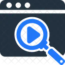 Busqueda De Video Video Busqueda Icono