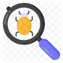 Busqueda De Errores Busqueda De Virus Seguimiento De Errores Icono