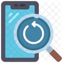Búsqueda del historial del teléfono inteligente  Icono