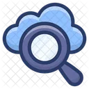 Busqueda En La Nube Exploracion De La Nube Busqueda De La Nube Icon