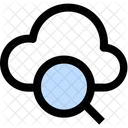 Busqueda En La Nube Lupa En La Nube Busqueda En Linea Icono