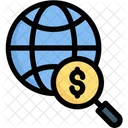 Busqueda Global Dinero Global Investigacion Global Icono