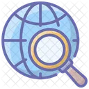 Busqueda Global Navegador De Busqueda SEO Icono