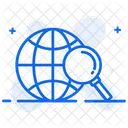 Busqueda Global Busqueda Mundial Analisis Global Icono