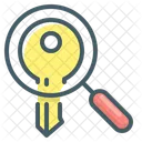 Busqueda De Palabras Clave Lupa Lupa Clave Icono