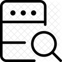 Busqueda De Servidor Busqueda De Base De Datos Busqueda De Datos アイコン