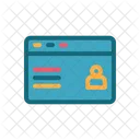 Bussines Card Identity Card Employee Card Icon