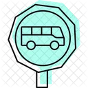 Busspur-Schild  Symbol