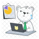 Busy Bear Project Status Business Plan Icon