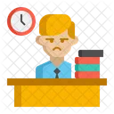 Busy Employee Icon