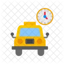 Busy Taxi Transportation Vehicle Icon