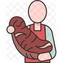 Butcher Seller Meat Icon