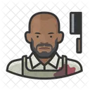 Butcher Black Male  Icon