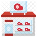 Butcher Shop Meat Shop Street Stall Icon