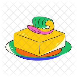 Butter Cube  Icon