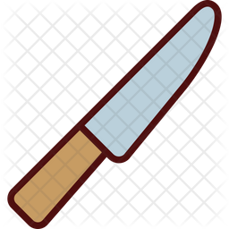 Butter Knife Icon - Download in Colored Outline Style