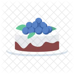 Buttercream cake with grapes  Icon