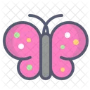 Butterfly Spring Worm Icon