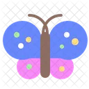 Butterfly Spring Worm Icon