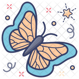 Download Free Butterfly Colored Outline Icon Available In Svg Png Eps Ai Icon Fonts