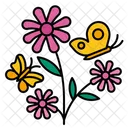 Butterfly Flower Nature Icon