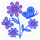 Butterfly Flower Nature Icon