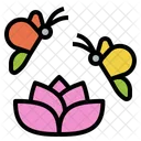 Butterfly Insect Flower Icon