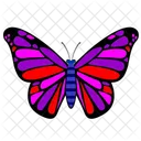 Colored Wings Insect Icon