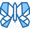 Butterfly Folding Paper Icon
