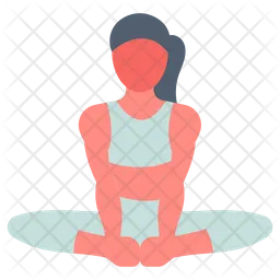 Butterfly pose  Icon