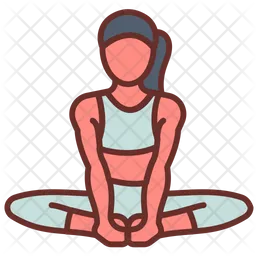 Butterfly pose  Icon