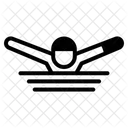 Butterfly Stroke Swimmer  Icon