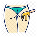 Buttocks Waxing Beige Icon