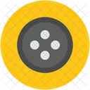 Button Round Cloth Icon