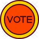 Button Vote Badge Icon