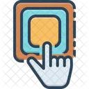 Button Click Play Icon